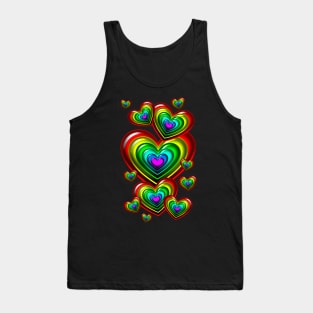 Rainbow Hearts Tank Top